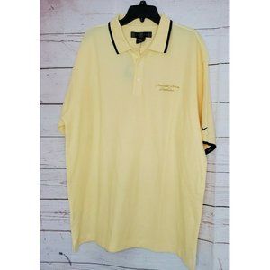 Rare Paramount Pictures Distribution Custom Nike Golf XL Yellow Black Shirt
